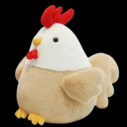 a chicken plushie